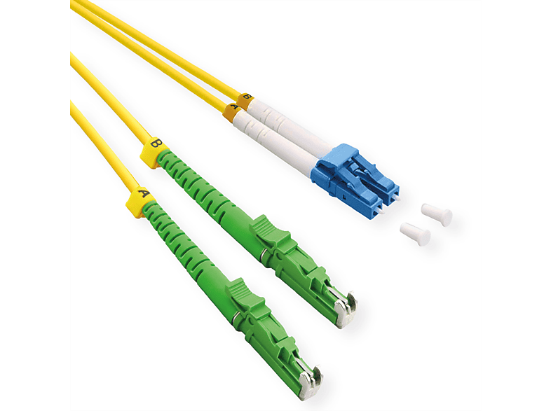 ROLINE LWL-Kabel duplex LSOH, / Singlemode, m LC OS2, 9/125µm LSH UPC, 0,5 APC LWL-Patchkabel