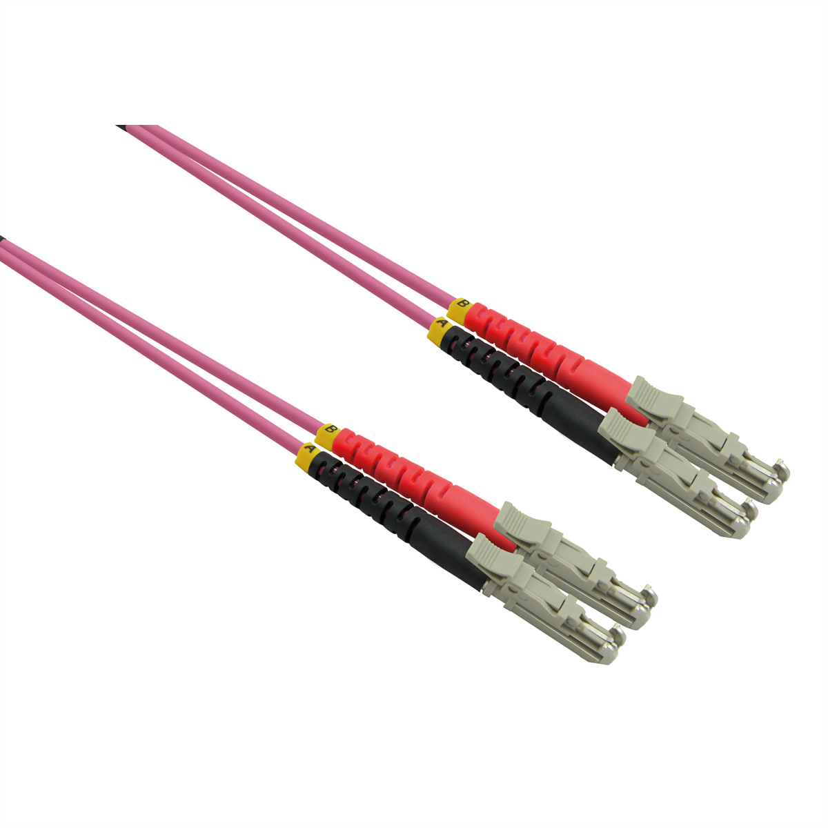 ROLINE LWL-Kabel duplex 50/125µm LSOH, LSH/LSH, 10 LWL-Patchkabel OM4, OM4, m