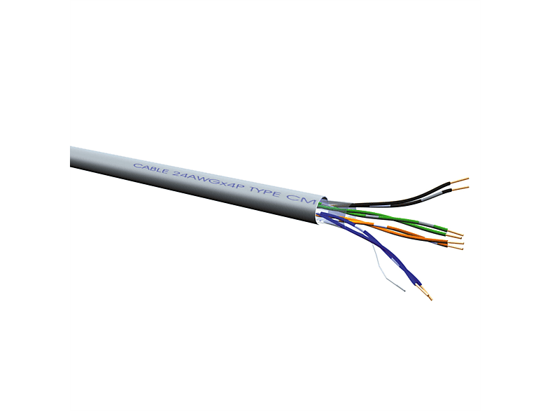 ROLINE UTP Kabel, Kat.6A (Class EA), Massivdraht, LSOH, Installationskabel, 100 m