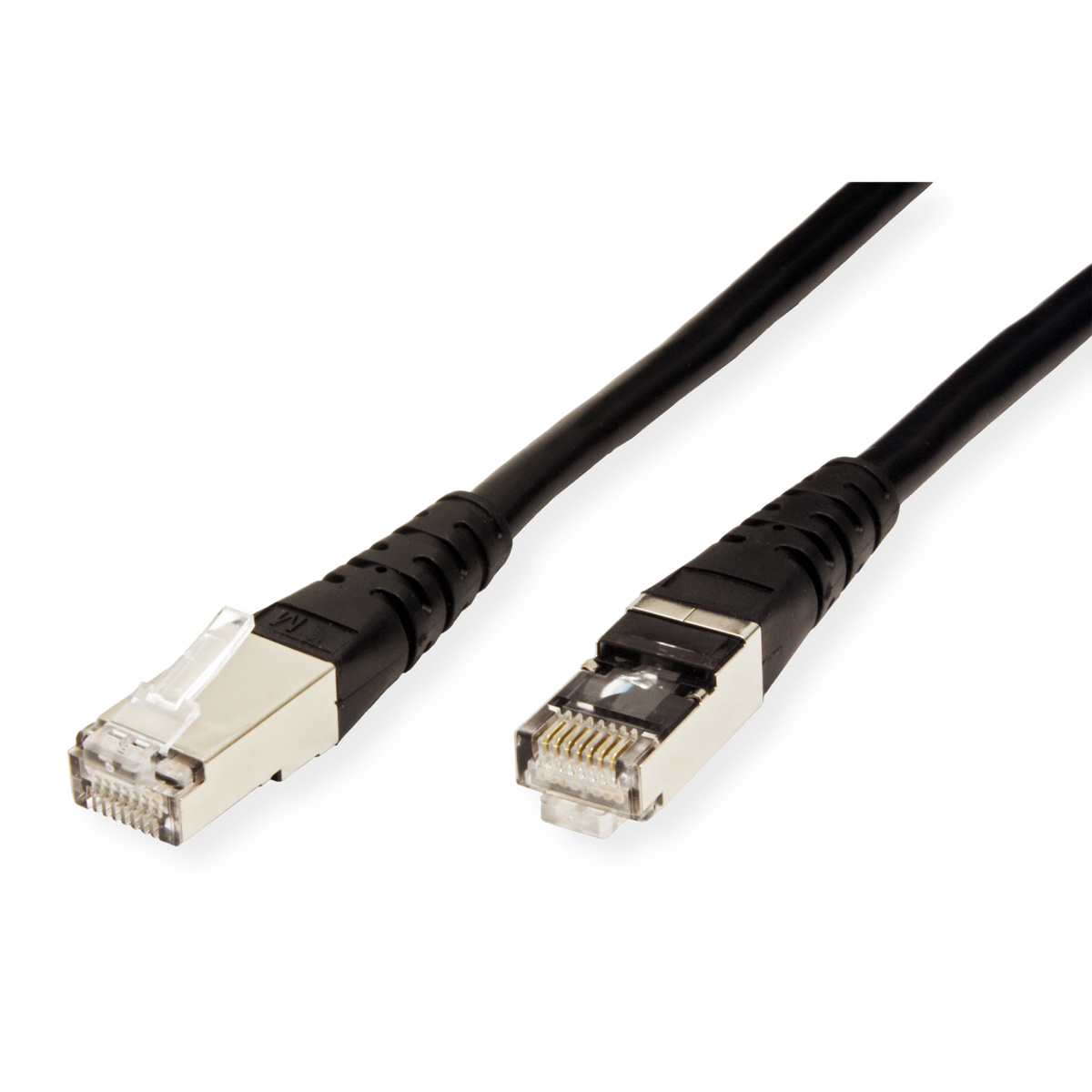 ROLINE Cordon Cat.6 (Classe E) S/FTP (PiMF) Cordon S/FTP (PiMF) 0,3 m noir