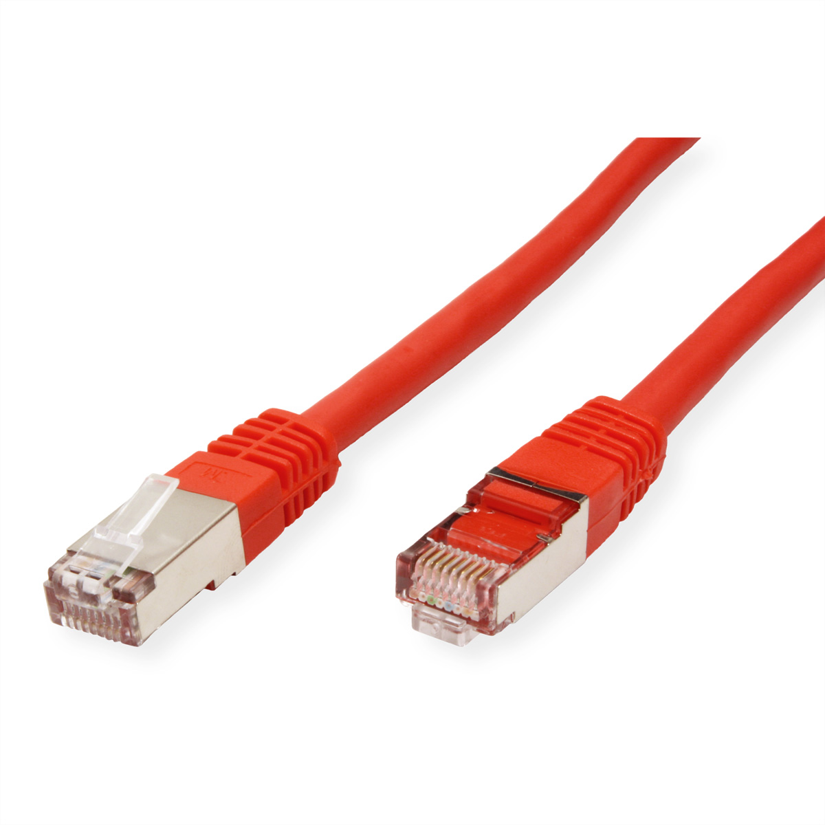 VALUE Patchkabel Cat.6 (Class E) S/FTP (PiMF) S/FTP patchkabel (PiMF) 10 m rood