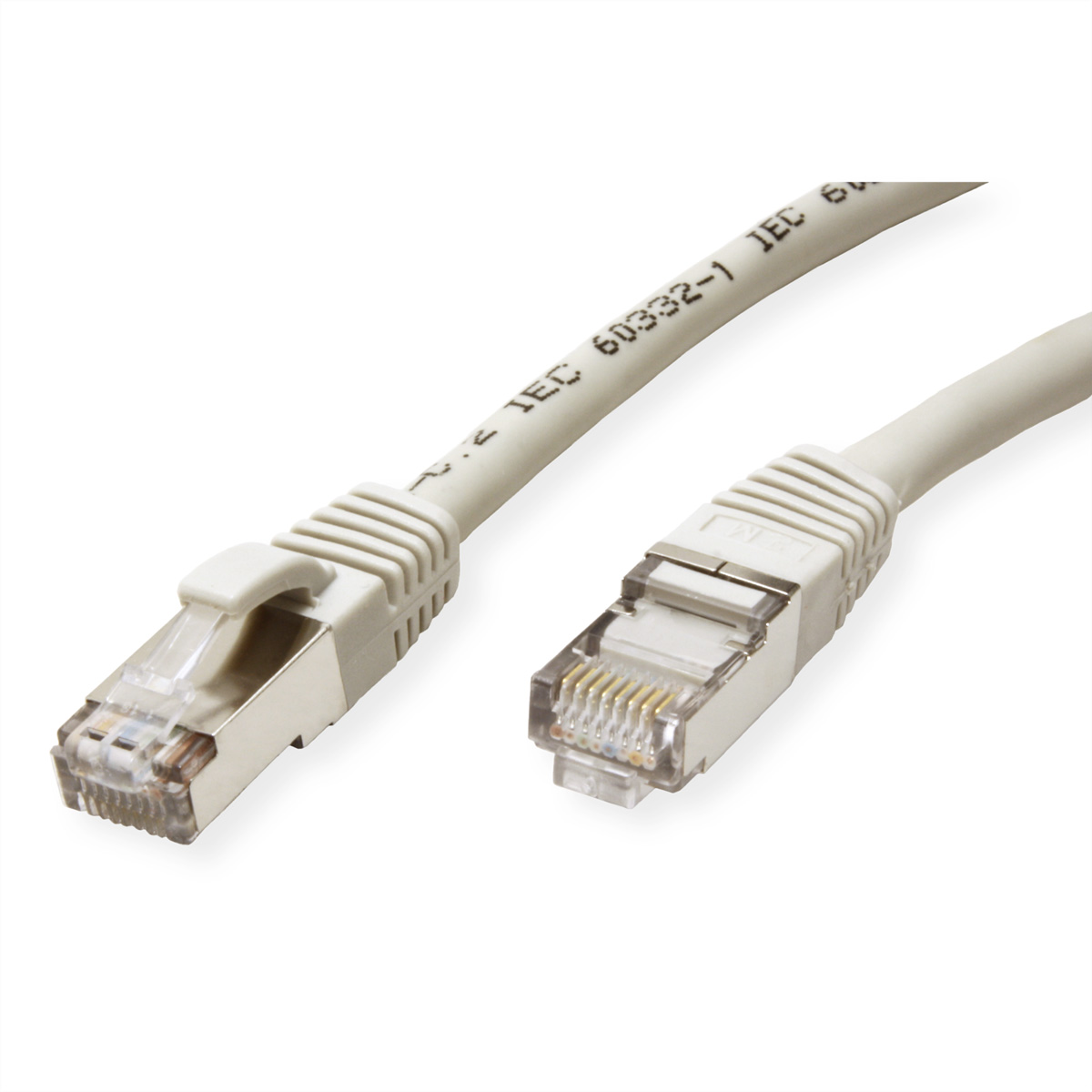VALUE Patchkabel Cat.6 (Class E) S/FTP (PiMF), LS0H S/FTP patchkabel (PiMF) 10 m grijs