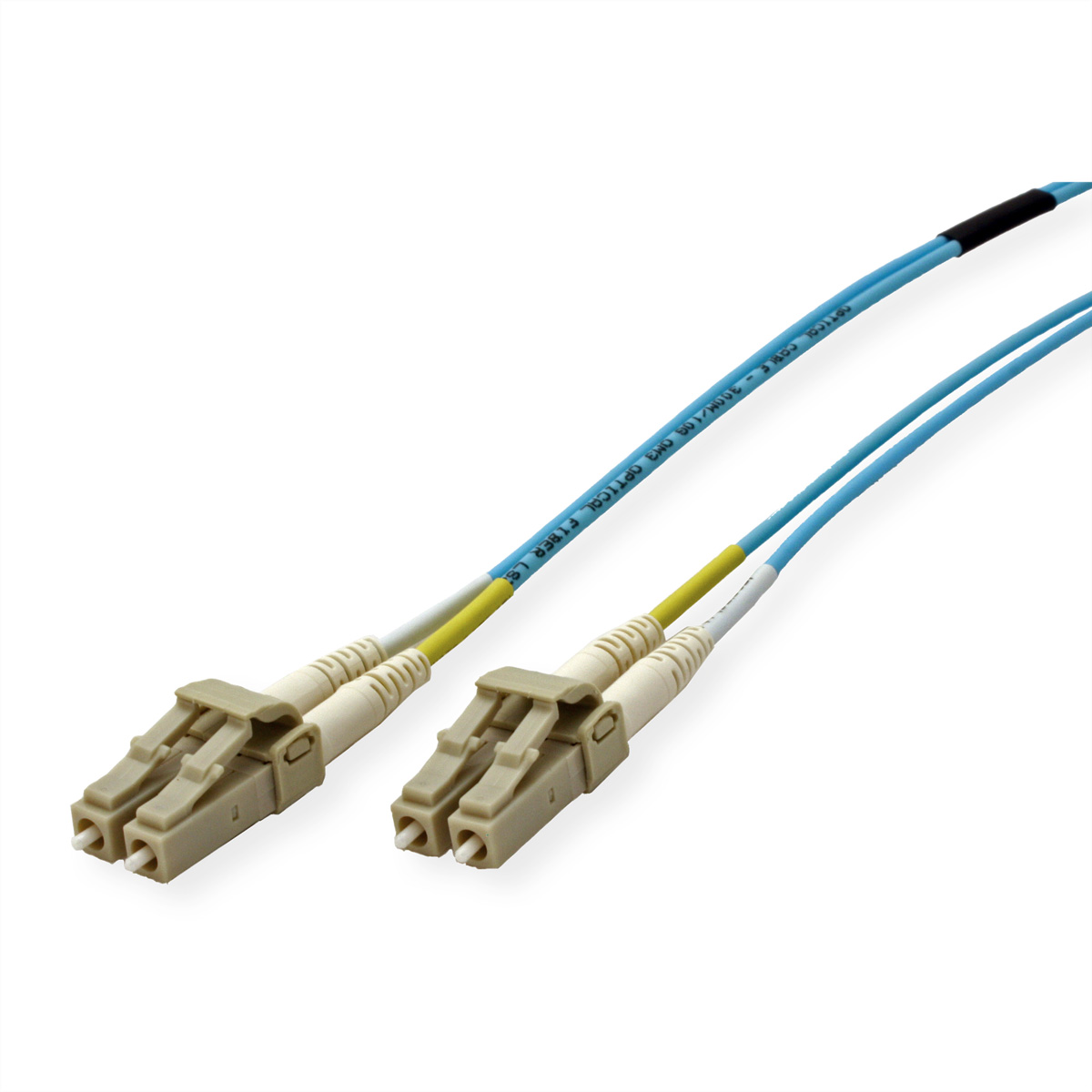 LWL-Kabel m LC/LC, OM3, ROLINE 50/125µm Low-Loss-Stecker, OM3, LWL-Patchkabel 1