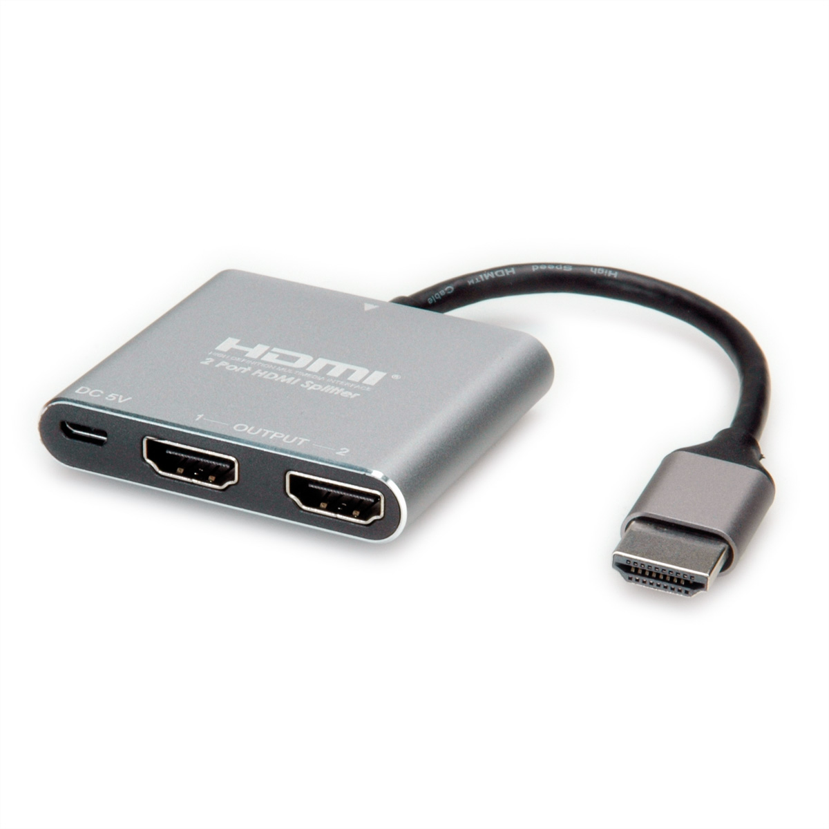 HDMI Video-Splitter, 4K, HDMI-Video-Splitter 2fach VALUE