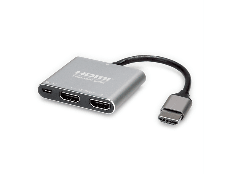 HDMI Video-Splitter, 4K, HDMI-Video-Splitter 2fach VALUE