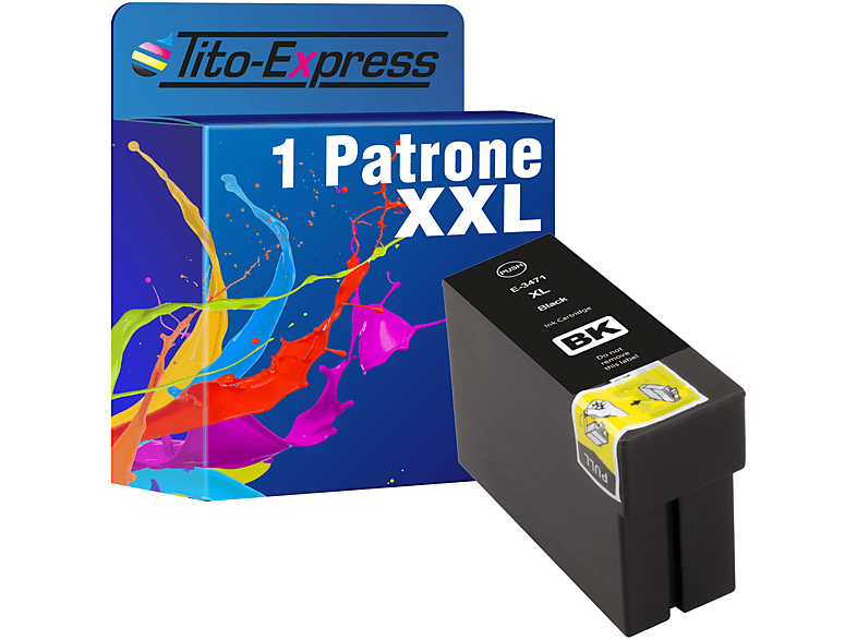 TITO-EXPRESS PLATINUMSERIE 1 Patrone ersetzt T3471 Epson Tintenpatrone Black (C13T34714010) 34XL