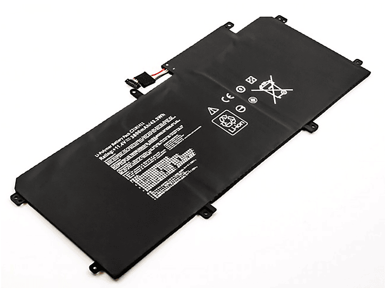 Li-Pol, Asus UX305CA-FC037T mAh AGI ZenBook Li-Pol 11.4 mit 3800 Akku Notebookakku, kompatibel Volt,