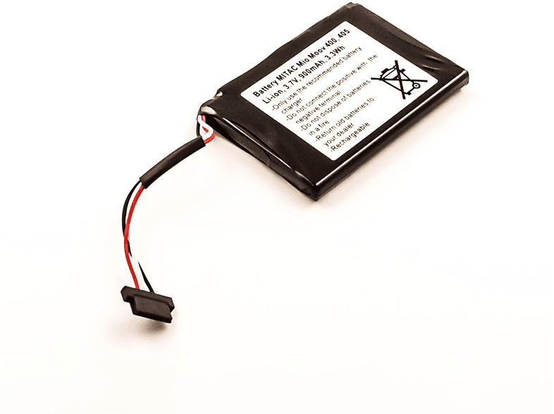 AGI Akku Volt, 3.7 Li-Ion Navigationakku, kompatibel mit Mitac Mio 900 Moov Li-Ion, mAh 400