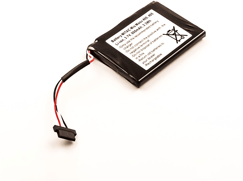 AGI Akku kompatibel mit Mitac Mio Moov 400 Li-Ion Navigationakku, Li-Ion, 3.7 Volt, 900 mAh