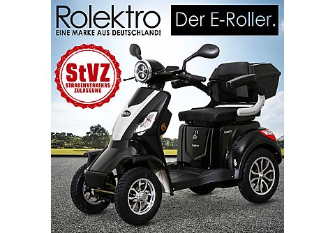 ROLEKTRO E-Quad 25 V.2 Blei-Gel Seniorenmobil E-Scooter (Laufradgröße: 15,7  Zoll, Unisex-Rad, Schwarz) | MediaMarkt