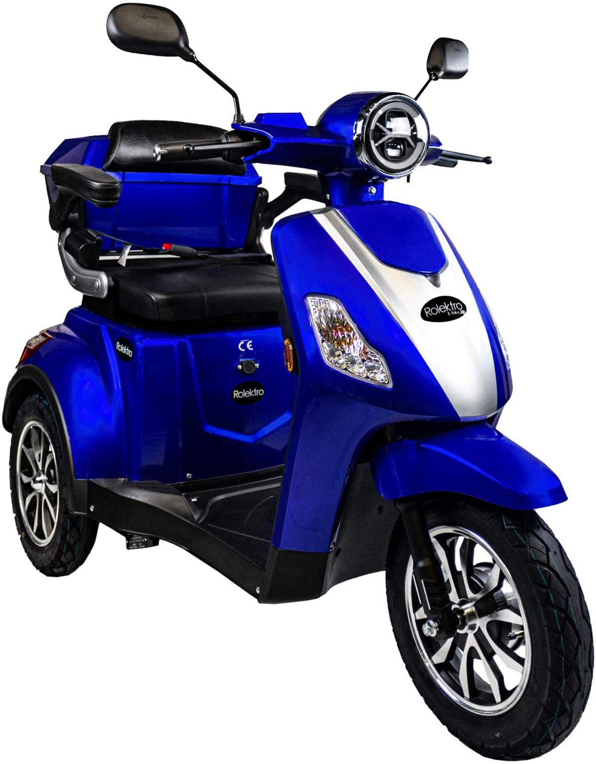 V.3 ROLEKTRO 15,7 Seniorenmobil E-Scooter (Laufradgröße: E-Trike 25 Unisex-Rad, Zoll, Lithium Blau)