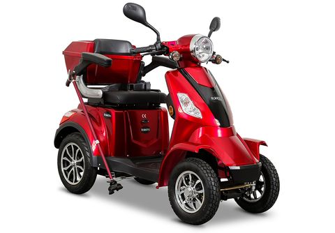 ROLEKTRO E-Quad Rot) Zoll, Blei-Gel MediaMarkt 25 Seniorenmobil Unisex-Rad, E-Scooter | V.2 15,7 (Laufradgröße