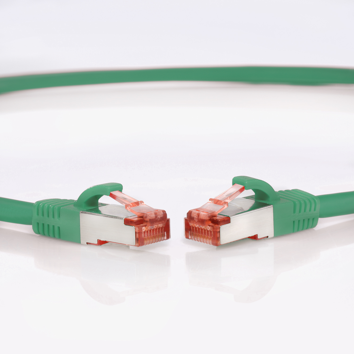 TPFNET 5er Netzwerkkabel 0,50m Pack grün, 0,5 1000Mbit, S/FTP Netzwerkkabel, m Patchkabel 