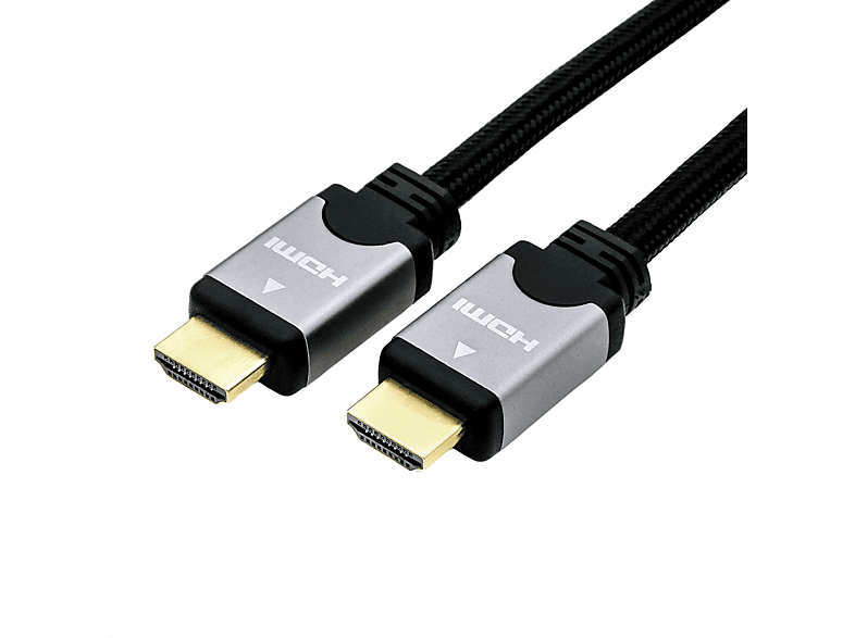 ROLINE HDMI High Speed mit Ethernet mit HDMI Speed Kabel High ST-ST Ethernet, Kabel