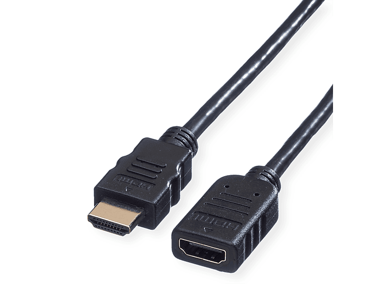 VALUE HDMI High Speed Verlängerungskabel, ST-BU Ethernet, HDMI High Ethernet Kabel mit Speed mit