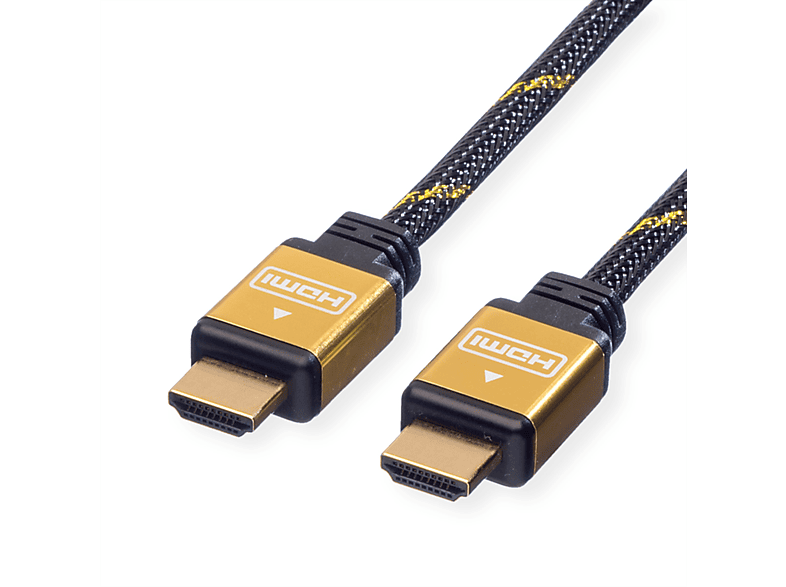 Speed High Ethernet Kabel mit HDMI GOLD Kabel HDMI mit ROLINE High Speed Ethernet