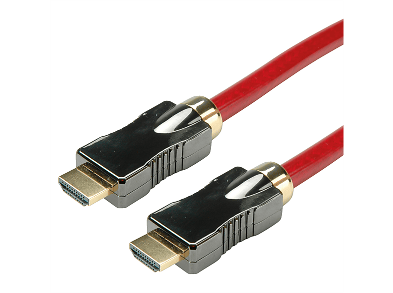 ROLINE HD Ethernet mit Ethernet, ST/ST HD Kabel 8K mit HDMI Ultra Ultra HDMI Kabel