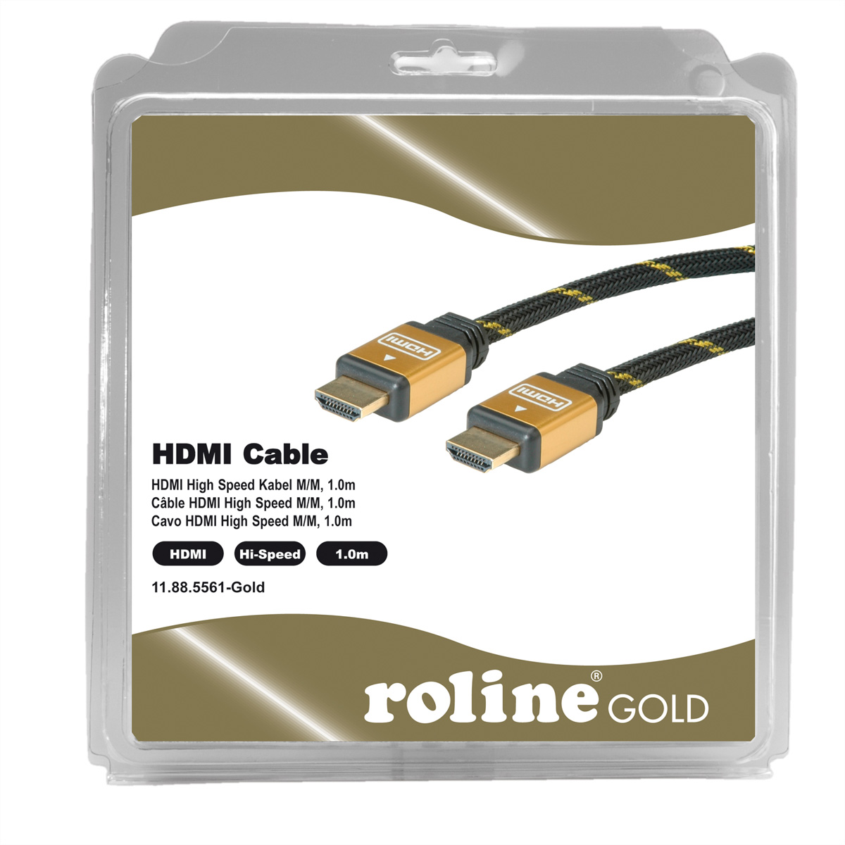 GOLD HDMI Speed ROLINE Speed HDMI Kabel High ST-ST High Kabel,