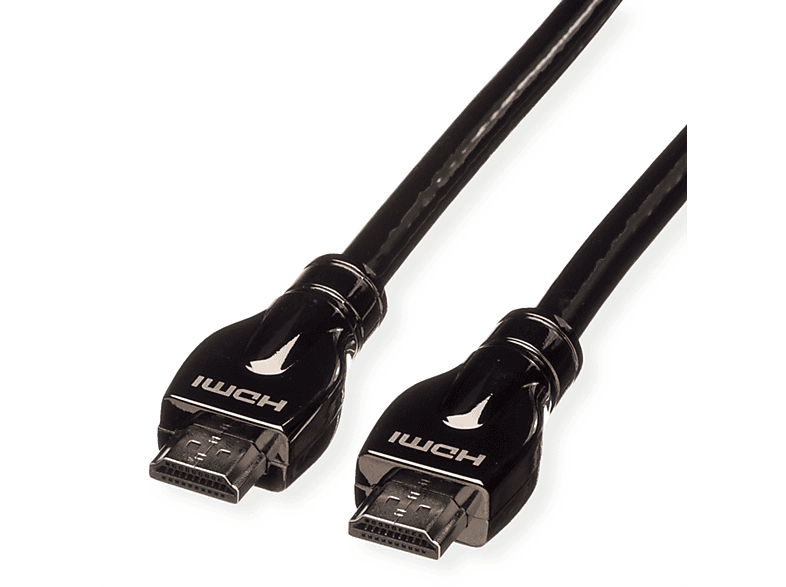 ROLINE 4K HDMI Ultra HD Kabel mit Ethernet, ST/ST HDMI Ultra HD mit Ethernet Kabel