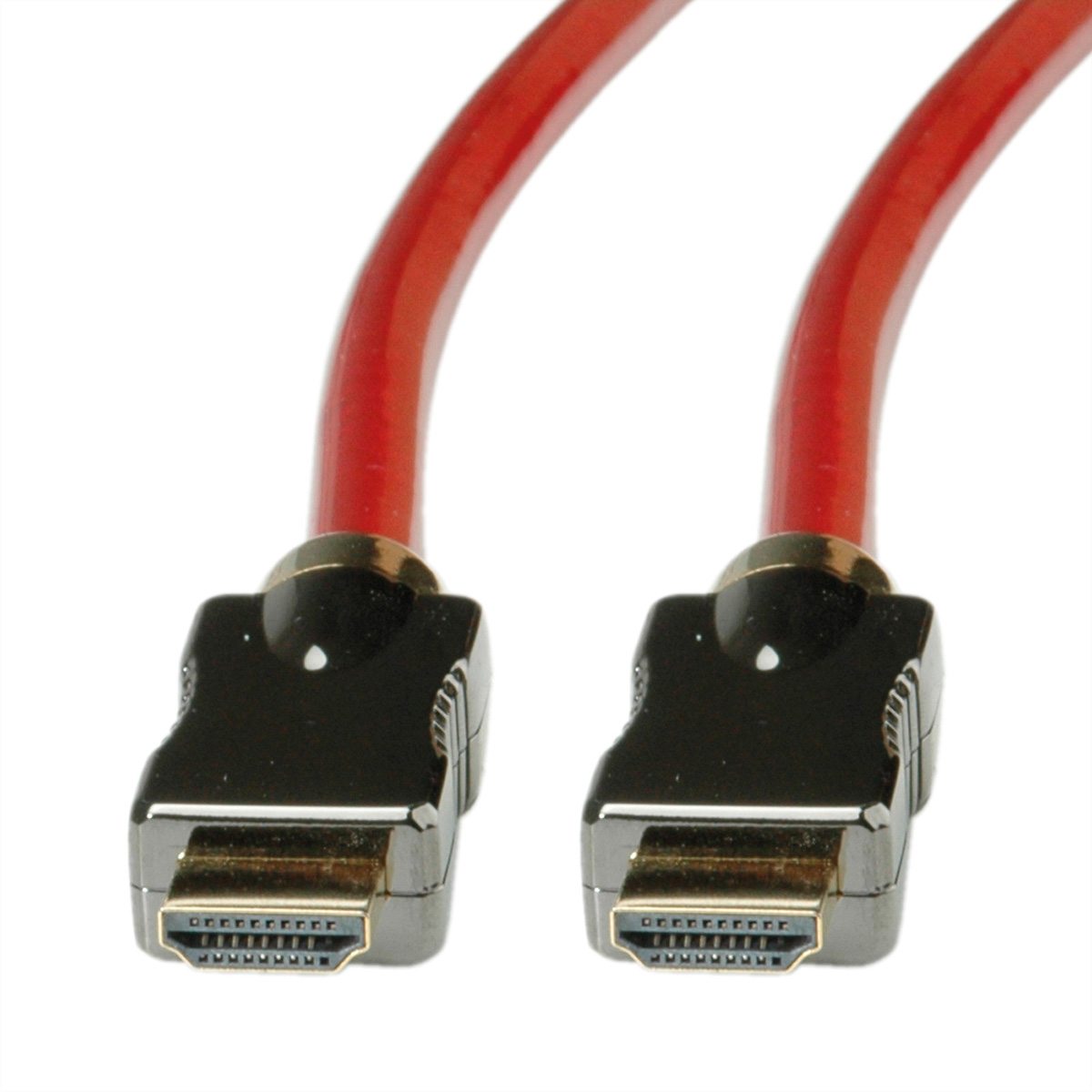 ROLINE HDMI 8K (7680 x 4320) Ultra HD Cable met Ethernet, M/M HDMI-kabel 2 m rood