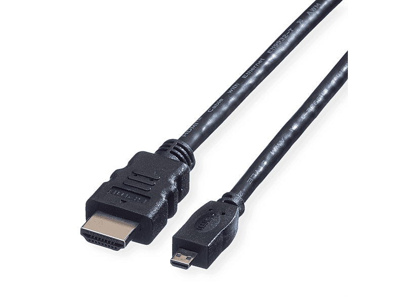 VALUE HDMI High Speed Kabel mit HDMI A ST Micro HDMI ST