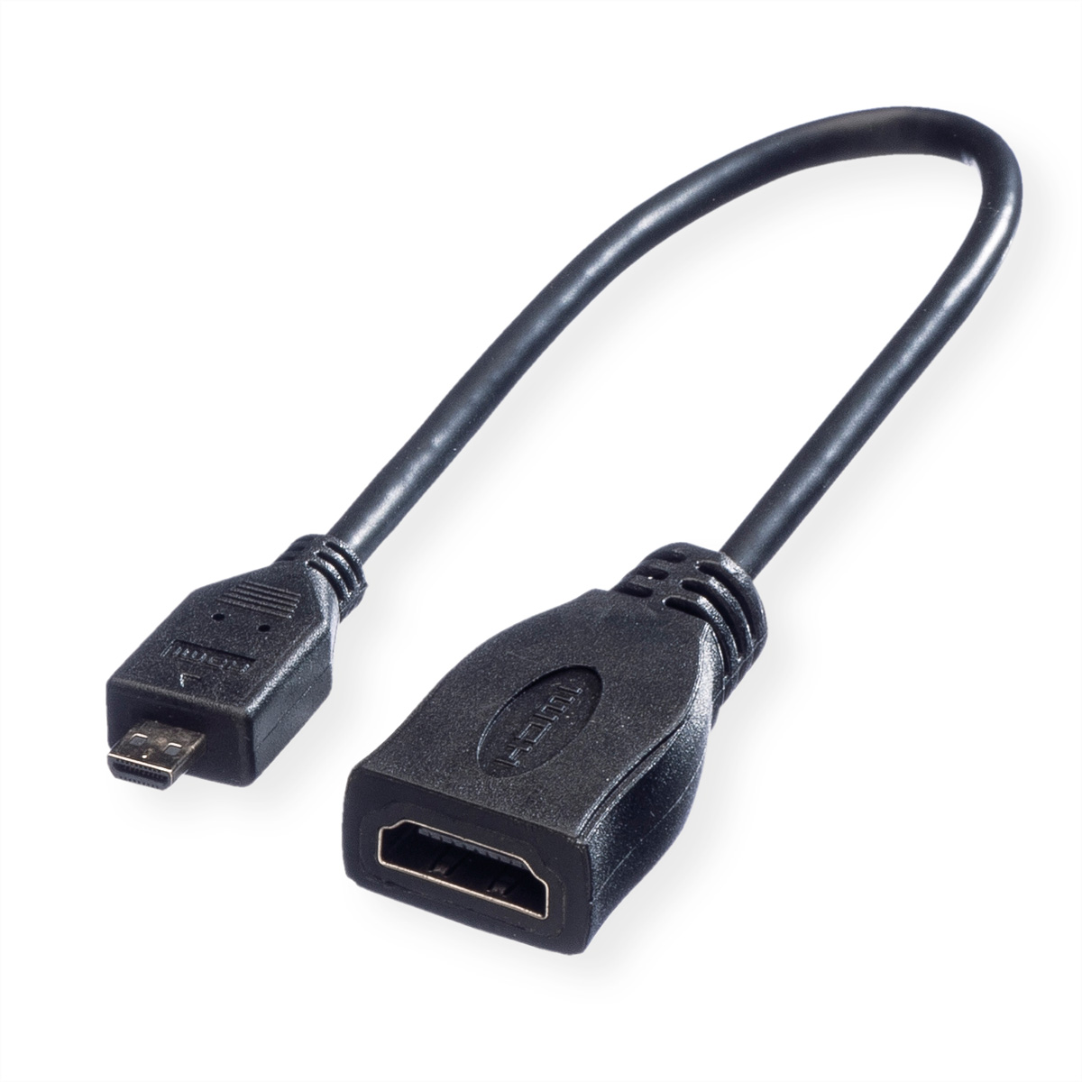 Ethernet HDMI BU High HDMI High ROLINE Kabel HDMI Micro Kabel Speed mit with Micro ST - Speed HDMI Ethernet,