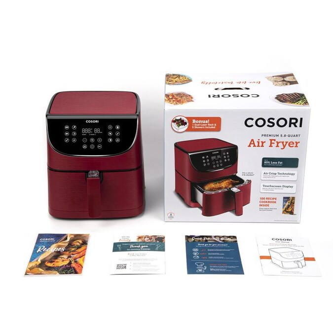 Air COSORI CP158-AF-RXR Cosori 1700 Watt Premium Heißluftfritteuse Fryer rot rot