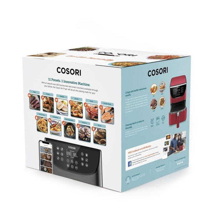 COSORI Cosori Premium Heißluftfritteuse 1700 rot Fryer CP158-AF-RXR Air rot Watt