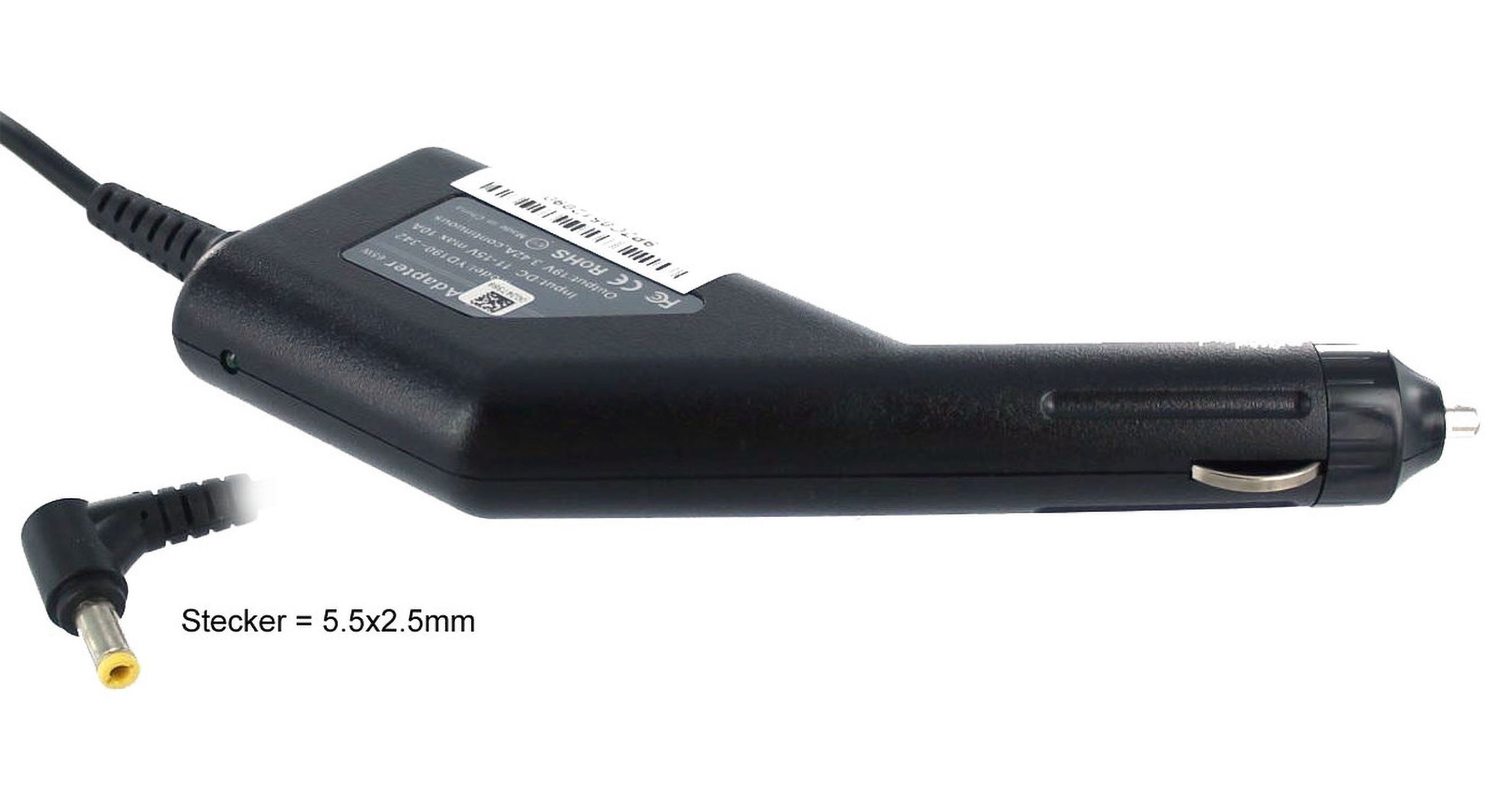 AGI KFZ Ladekabel kompatibel mit Z930-108 Watt Toshiba 65 Notebook-Netzteil Portege
