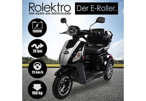 ROLEKTRO E-Trike 25 V.3 Lithium Seniorenmobil E-Scooter (Laufradgröße: 15,7  Zoll, Unisex-Rad, Schwarz) | MediaMarkt