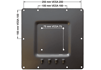 DRALL INSTRUMENTS VESA Adapterplatte Erweiterung von VESA 75 auf VESA 200 für Monitor Wandhalterungen Modell: P10 Wandhalterung