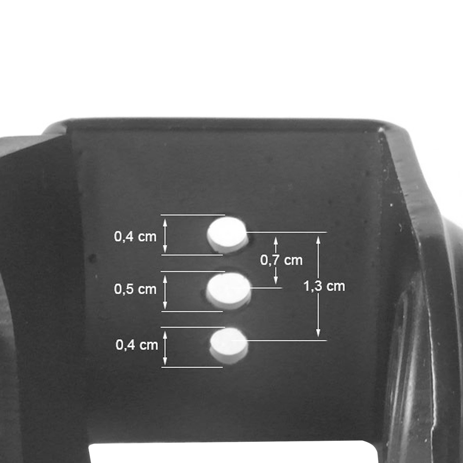 INSTRUMENTS Modell: schwarz Bohrungen U-Klemme Gewinde DRALL FK02, mit Klammer, Fotozubehör ohne 3