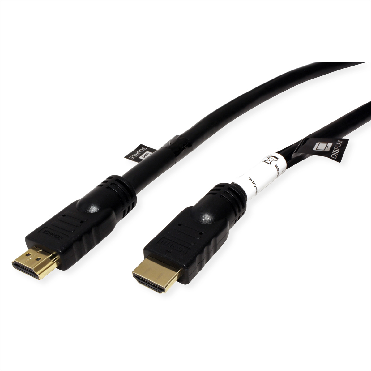 ROLINE UHD HDMI Kabel, mit Kabel Repeater Ultra mit HD HDMI Ethernet 4K