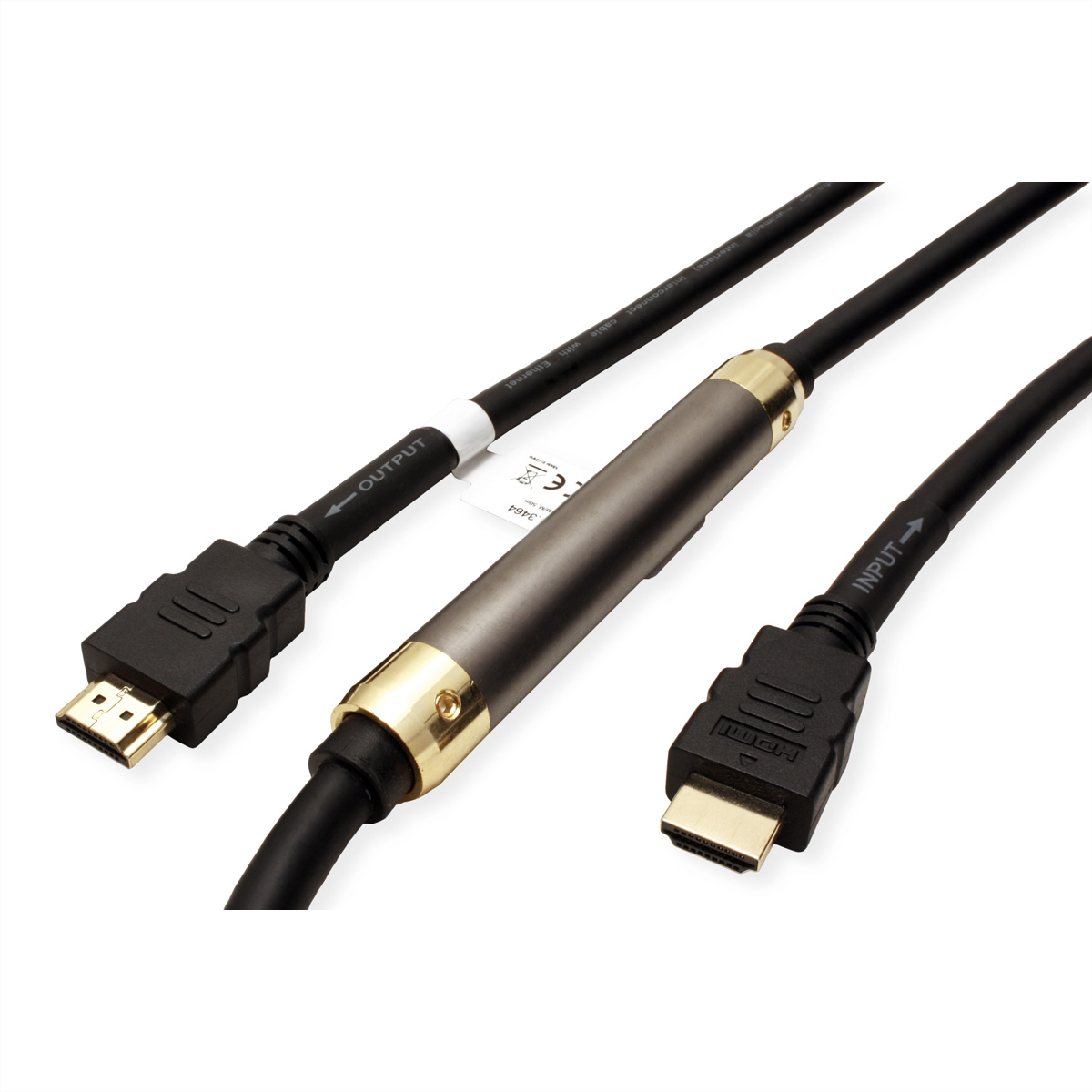 ROLINE Kabel mit HDMI Repeater mit HDMI High Kabel Speed Ethernet 4K