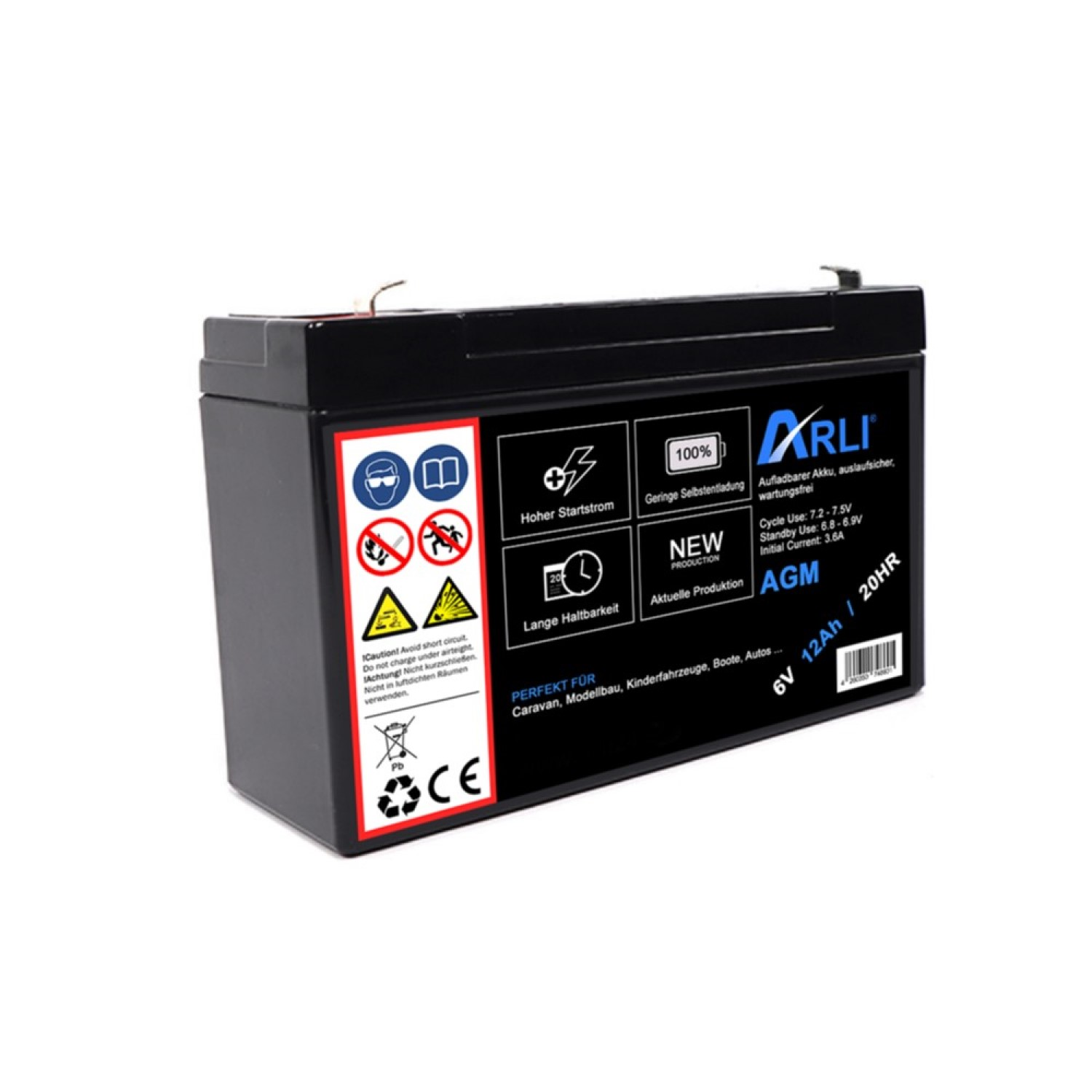 12 V 7,2 Ah NPP Blei-Akku AGM NPD 12-7,2 Zyklenfest