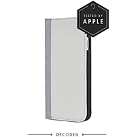 DECODED Wallet Case Schutzhülle, Bookcover, Apple, iPhone SE (2020), iPhone 8, iPhone 7, iPhone 6s, iPhone 6, Weiß/Grau