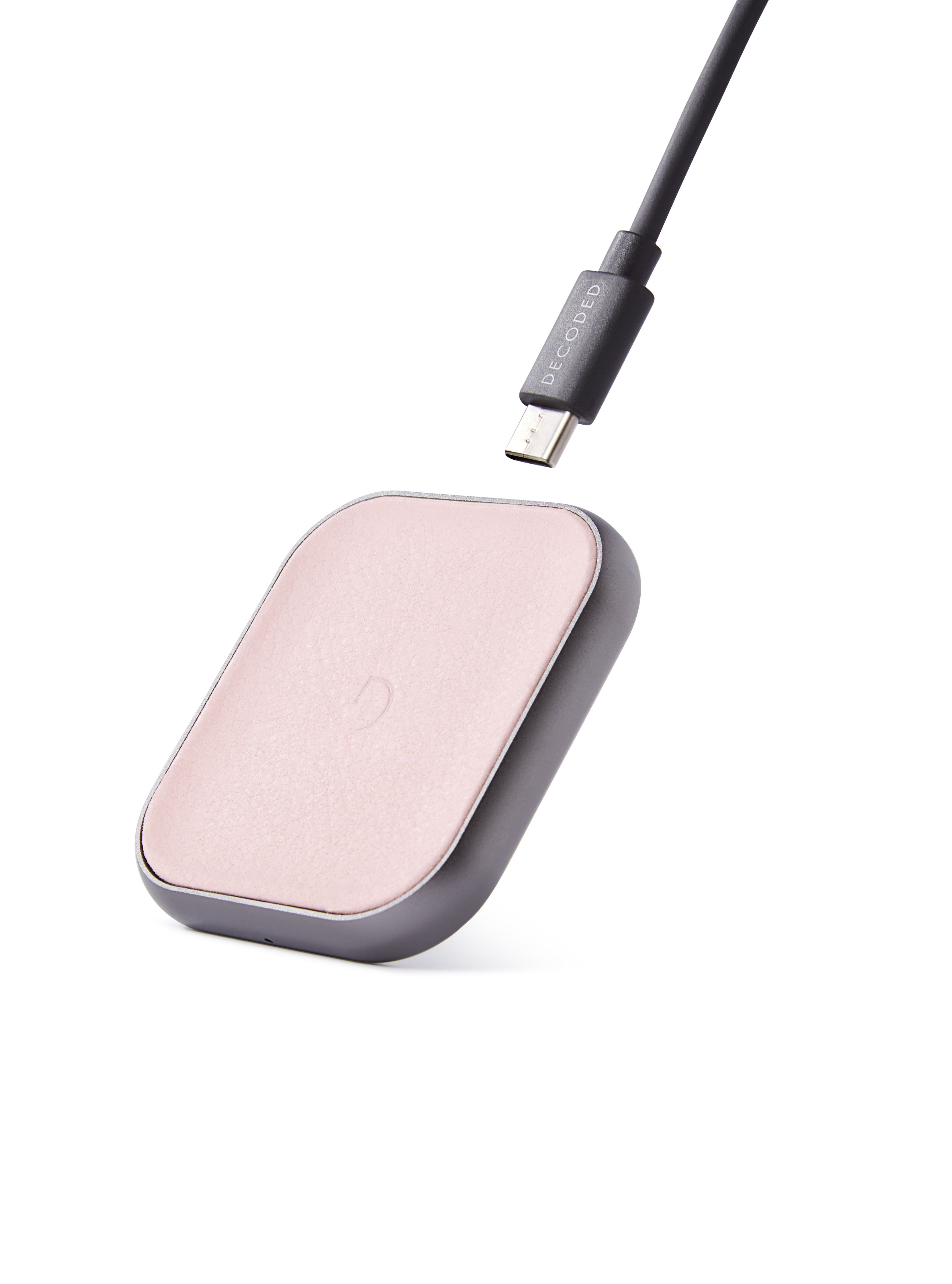 Apple Ladestation Charger Induktive Mini 220 Samsung, Volt, DECODED FastPad | Silberrosa
