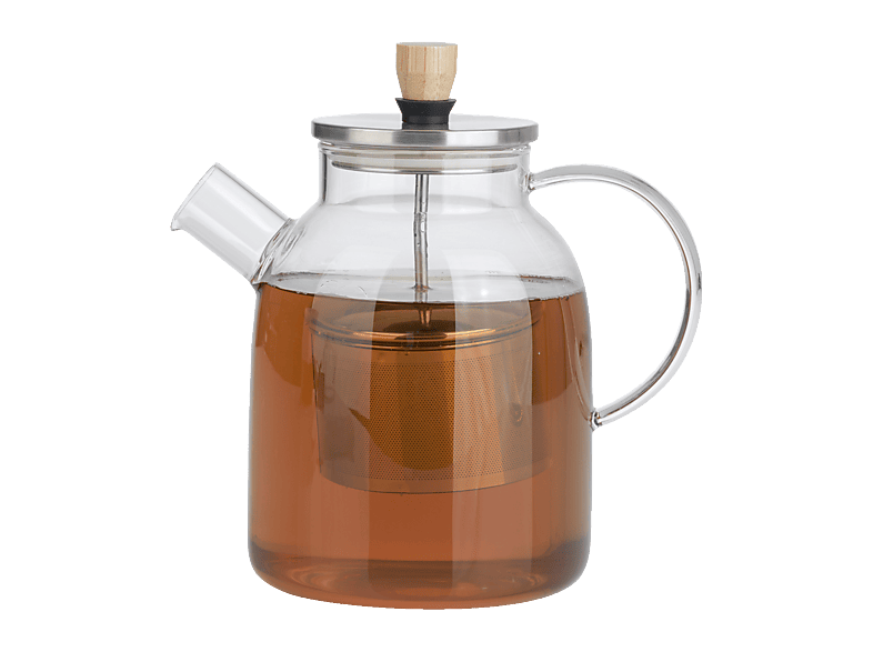 BEEM Teekanne Glas 1500ml mit Siebeinsatz Teekanne