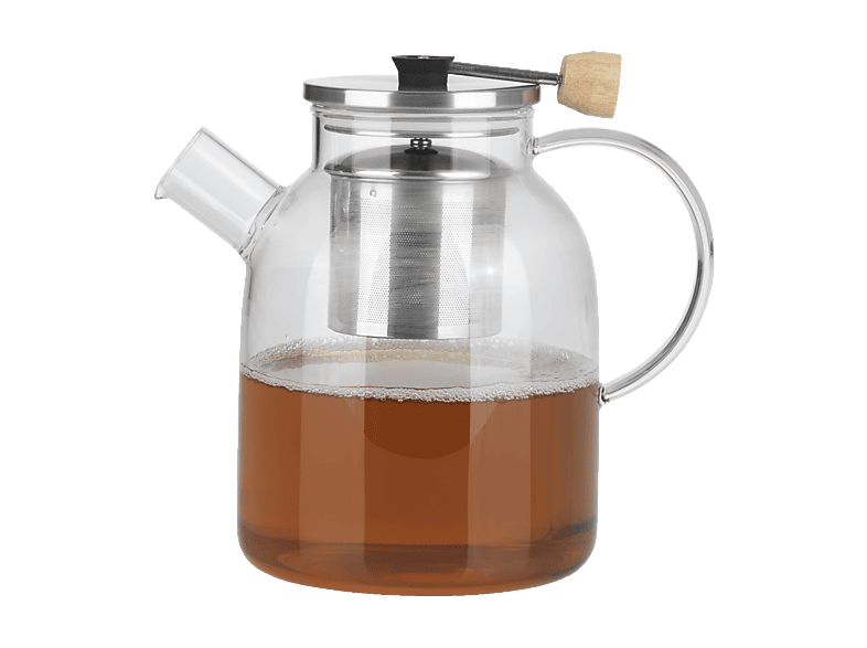 BEEM Teekanne Glas 1500ml mit Siebeinsatz Teekanne