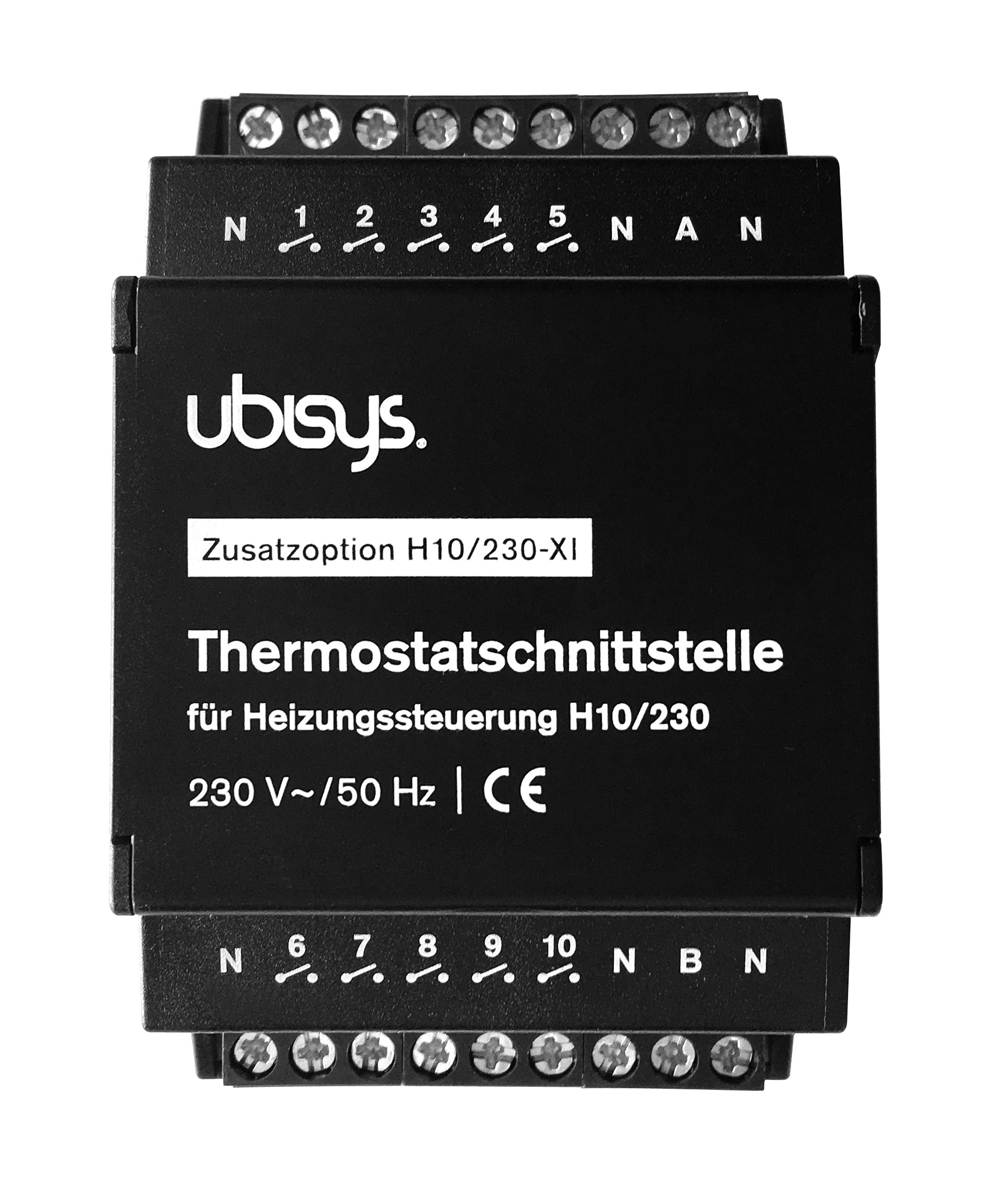 Add-on H10 Smart für UBISYS Thermostatschnittstelle Schwarz für Home Heizungssteuerung,