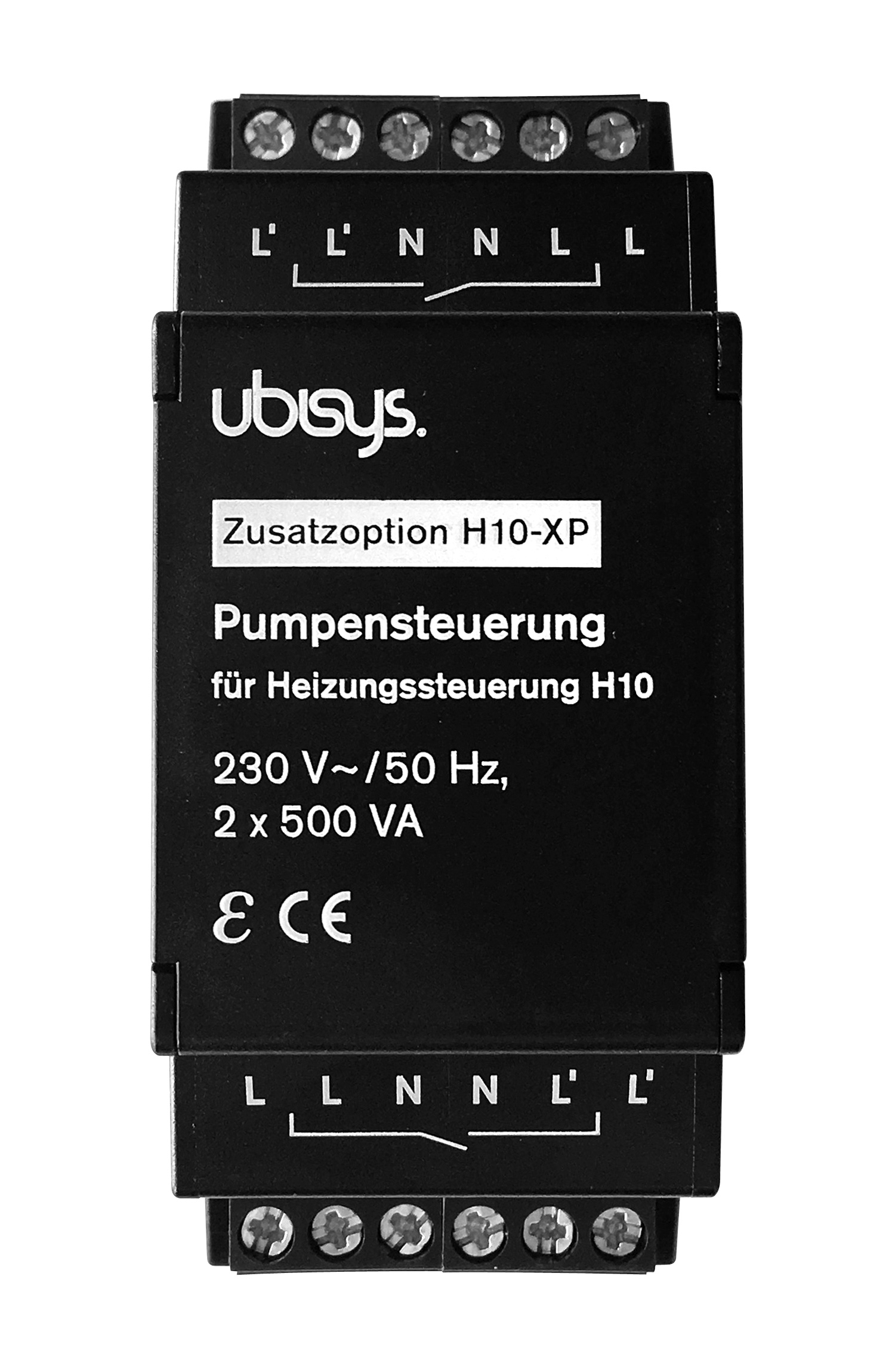UBISYS Pumpensteuerung für H10 für Add-on Heizungssteuerung, Smart Schwarz Home