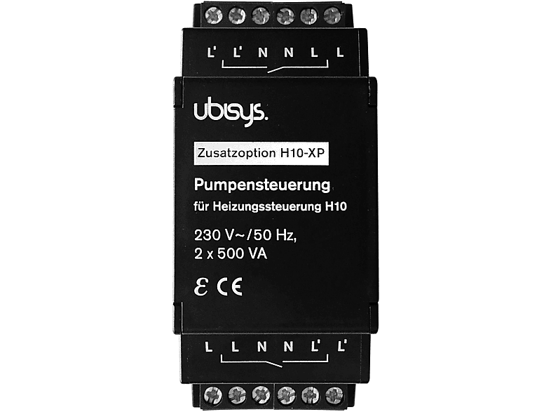 UBISYS Pumpensteuerung für H10 Smart Home Add-on für Heizungssteuerung, Schwarz