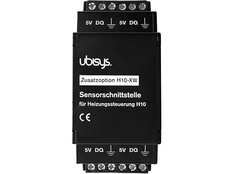 Home Add-on für UBISYS Smart für H10 Sensorschnittstelle Heizungssteuerung, Schwarz