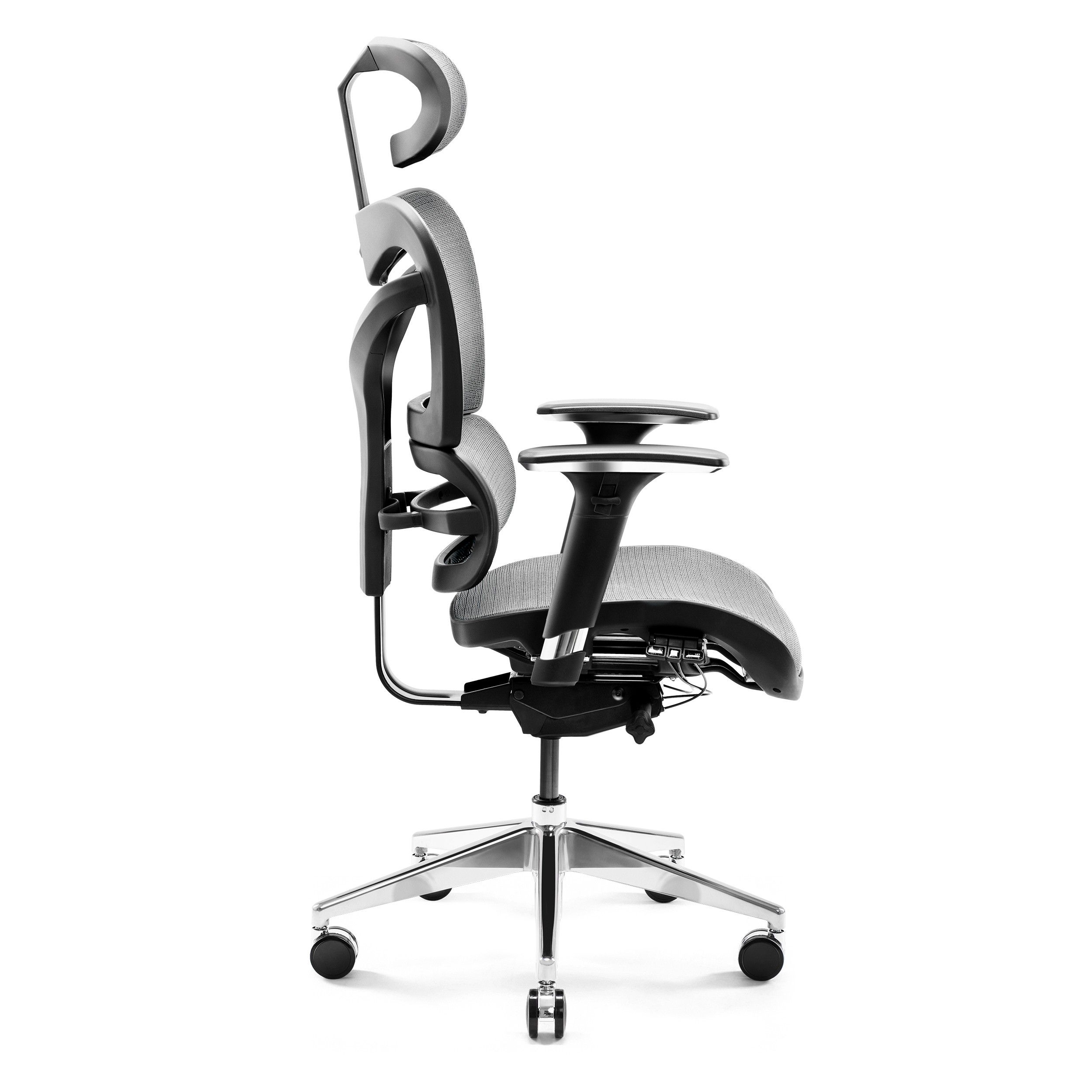 Bürostuhl | BÜROSTUHL CHAIRS Stuhl DIABLO Schreibtischstuhl Ergonomischer schwarz-grau V-COMMANDER |