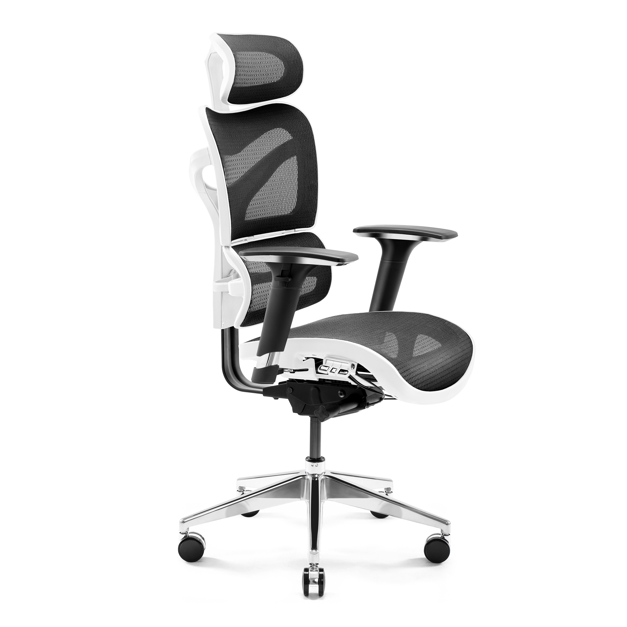 schwarz-weiß V-COMMANDER Schreibtischstuhl CHAIRS | Bürostuhl Stuhl | BÜROSTUHL DIABLO Ergonomischer