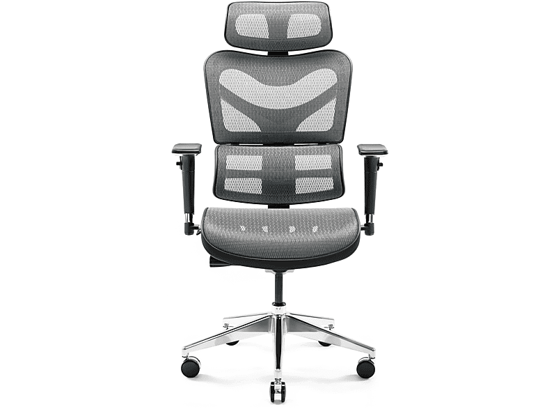DIABLO CHAIRS BÜROSTUHL V-COMMANDER schwarz-grau Bürostuhl | Ergonomischer Stuhl | Schreibtischstuhl