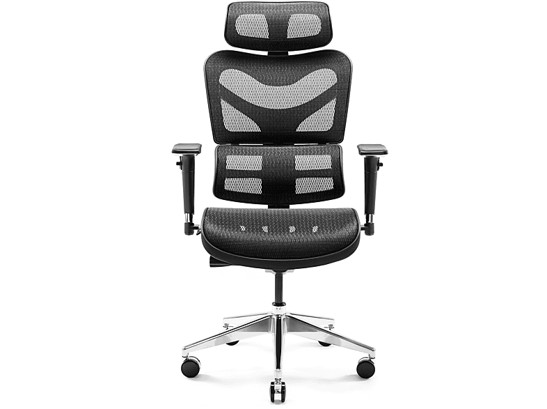 DIABLO CHAIRS BÜROSTUHL | Schreibtischstuhl Bürostuhl | Ergonomischer Stuhl schwarz V-COMMANDER