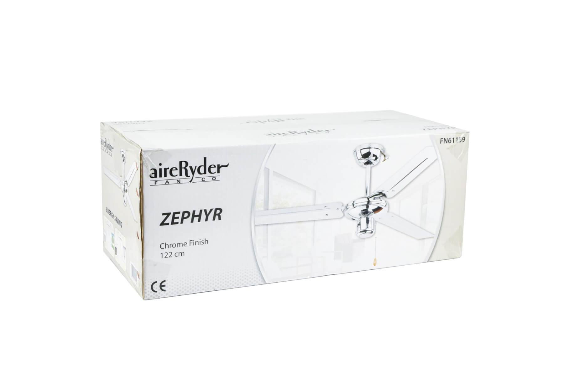 Chrom Deckenventilator (60 Watt) AIRERYDER Zephyr