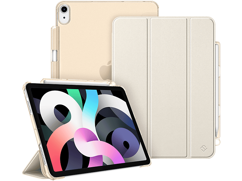 FINTIE Hülle, Bookcover, Apple, iPad Air 5. Generation 2022 / iPad Air 4. Generation 2020, Champagner