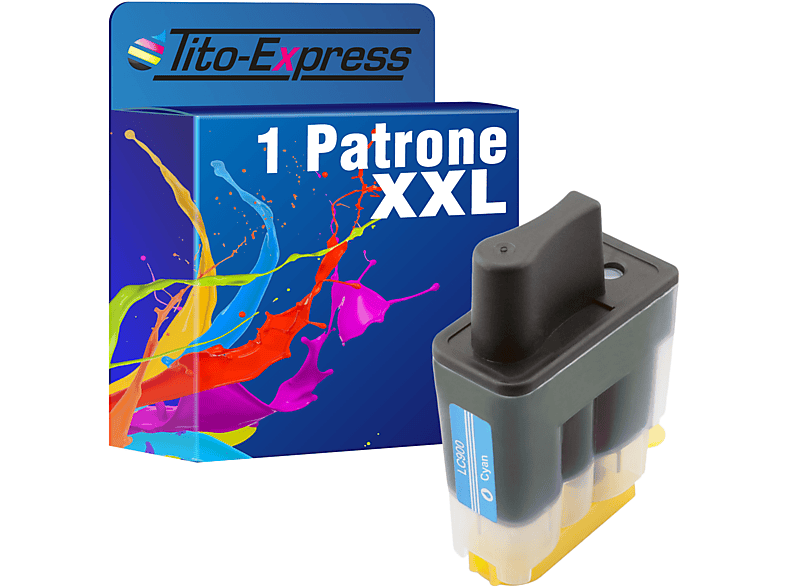1 LC-900 Brother cyan TITO-EXPRESS Patrone PLATINUMSERIE ersetzt (LC900)